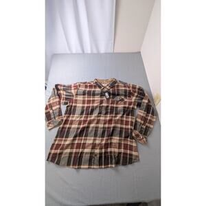 Legendary Whitetails Buck Camp Flannel Shirt - Cedarwood Plaid 4XT